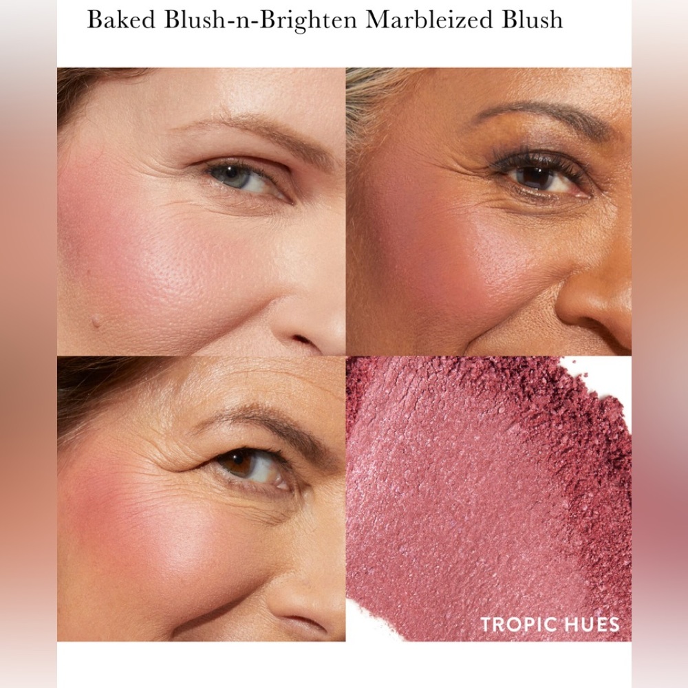 Laura Geller Baked Marbleized Blush-n-Brighten (Shade: Tropic Hues) w/ Brush - Picture 4 of 7